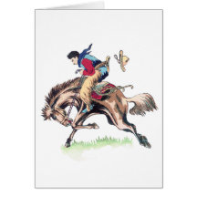 Antique Japanese Buckaroo 1 Greeting Card