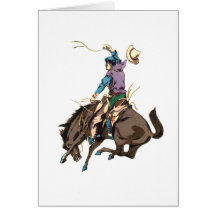 Antique Japanese Buckaroo 5 Greeting Cards