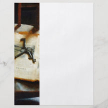 Antique Keys on Newspaper Custom Flyer