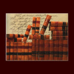 Antique Leather Books postcards