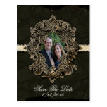 Antique looking Save the date post card