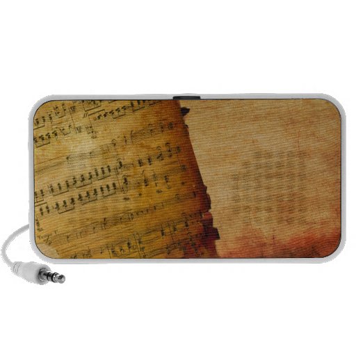 Antique Music Composition iPod Speaker
