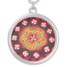 Antique Ottoman Embroidery Turkish floral design Jewelry