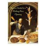 ANTIQUE OVEN  BAKERY BREAKFEAST PARTY PERSONALIZED ANNOUNCEMENTS