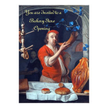 ANTIQUE OVEN  BAKERY BREAKFEAST PARTY INVITATIONS