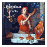 ANTIQUE OVEN  BAKERY BREAKFEAST PARTY INVITATIONS