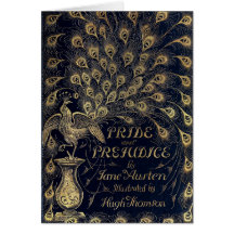 Antique Pride and Prejudice Peacock Edition Cover Cards