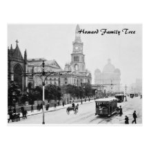 Antique print George St Sydney Australia c1898 Post Card