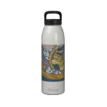 Antique Ptolemaic World Map; Claudius Ptolemy Reusable Water Bottles