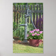 Antique Pump Geranium...Photo Print