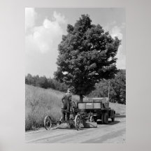 Antique Road Grader, 1937 Print