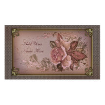 Antique Rose (new pink edition) Business Card Templates