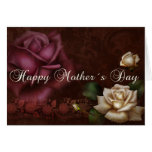Antique Roses Mother´s Day Greeting Card