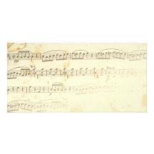 Antique Sheet Music Picture Card