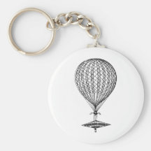 Antique UFO Balloon 1 Key Chain