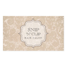 Antique Vintage Paisley Hair Stylist Fashion Business Card