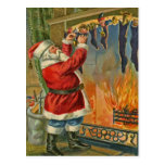 Antique Vintage Santa Christmas Postcard