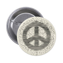 Antique Woodcut Peace Buttons