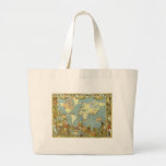 Antique World Map, British Empire, 1886 Bag