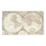 Antique World Map, c. 1680. By Frederick de Wit Business Cards