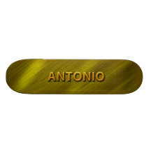 antonio gold skate board deck