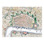 Antwerp, Antwerpen - Belgium Antique Map Post Card