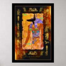 ANUBIS Egyptian Art Poster