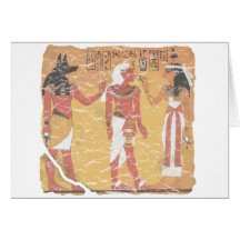 Anubis, Tut, Osiris Greeting Cards
