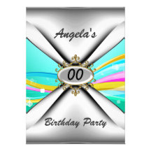 Any birthday party Invitation sixty