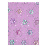 Any Colour Bat Mitzvah Silver Stars of David Invitations