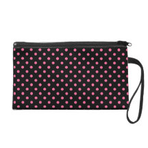 Any Colour Polka Dots on Black Wristlets