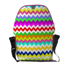 Anything But Grey Chevron Messenger Bag