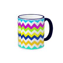 Anything But Grey Chevron Mug