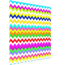 Anything But Grey With Chevron Gallery Wrapped Canvas