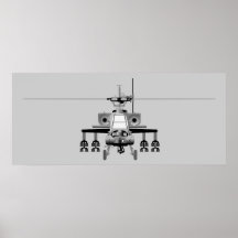 Apache Helicopter - Poster