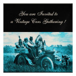 APACHES AND GERONIMO DRIVING A MOTOR CAR,champagne Personalized Invite