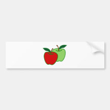 Äpfel apples auto aufkleber