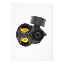 apocalypse gasmask custom invitation