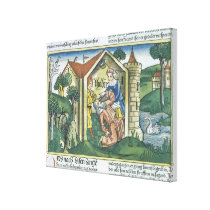Apocrypha: Tobit is blinded by sparrow's droppings canvas prints