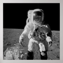 Apollo 12 Astronaut on the Moon Print