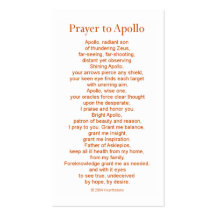 Apollo Prayer Card Business Card Templates