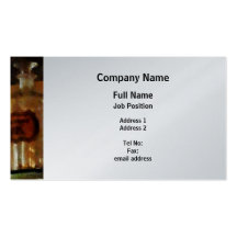 Apothecary Bottles - Platinum Finish Business Card Template
