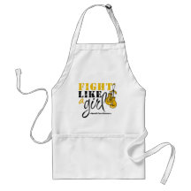 Appendix Cancer Awareness Fight Like a Girl Aprons