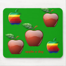 apple a day mouse pad