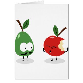 Apple and Pear card