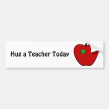 Apple for the Teacher Bumper Sticker