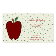 Apple for the Teacher Business Card