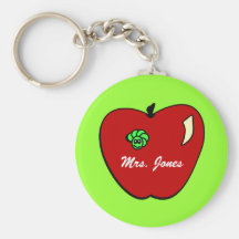 Apple for the Teacher Keychain
