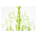 Apple Green Antique Chandelier Wedding Response Personalised Invite