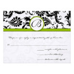Apple Green Response Card- Postcard Style Personalized Invitations